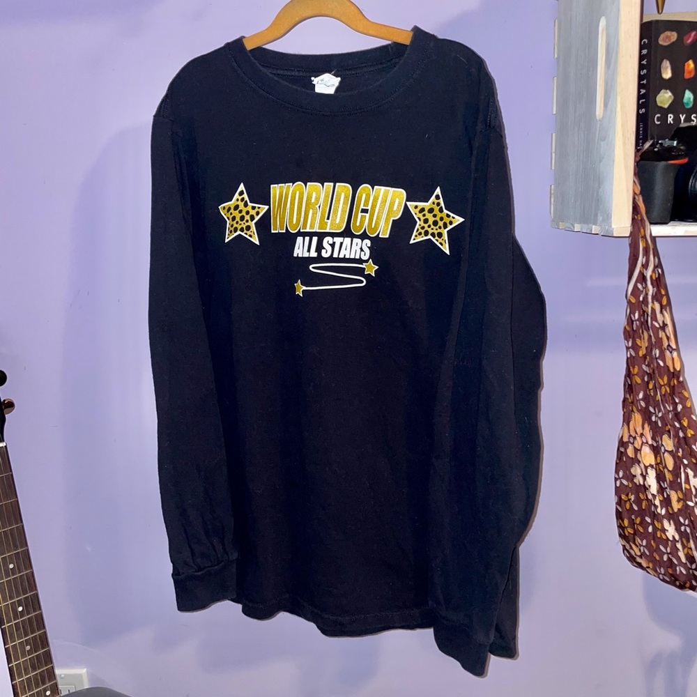 World Cup Allstars black long sleeve tee shirt